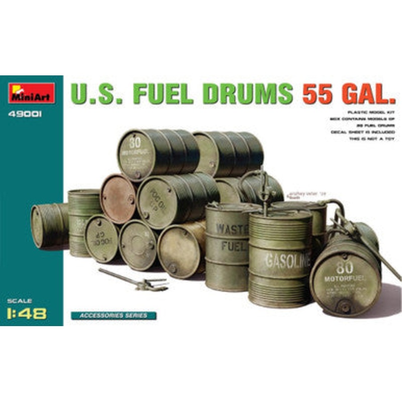 Miniart 49001 1/48 US Fuel Drums 55 Gallon