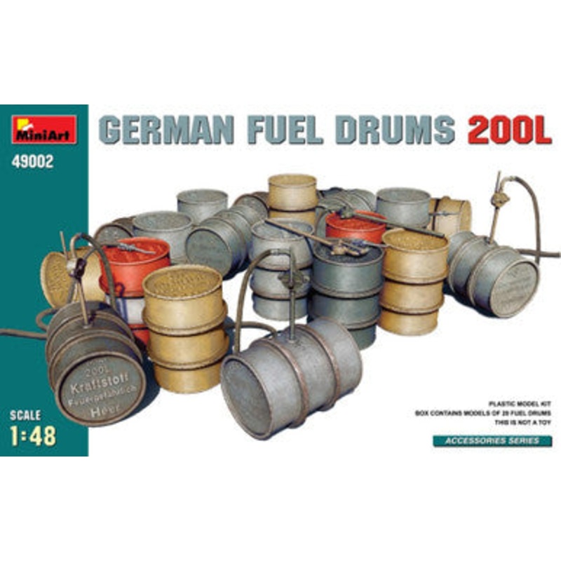 Miniart 49002 1/48 German Fuel Drums 200L