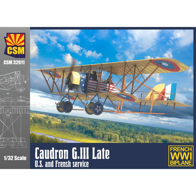Copper State Models 32011  1/32 Caudron G.III Late, U.S. and French service