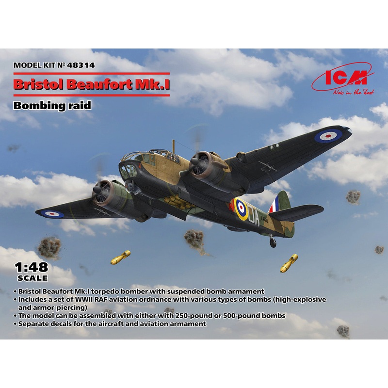 ICM 48314 1/48 Bristol Beaufort Mk.I.