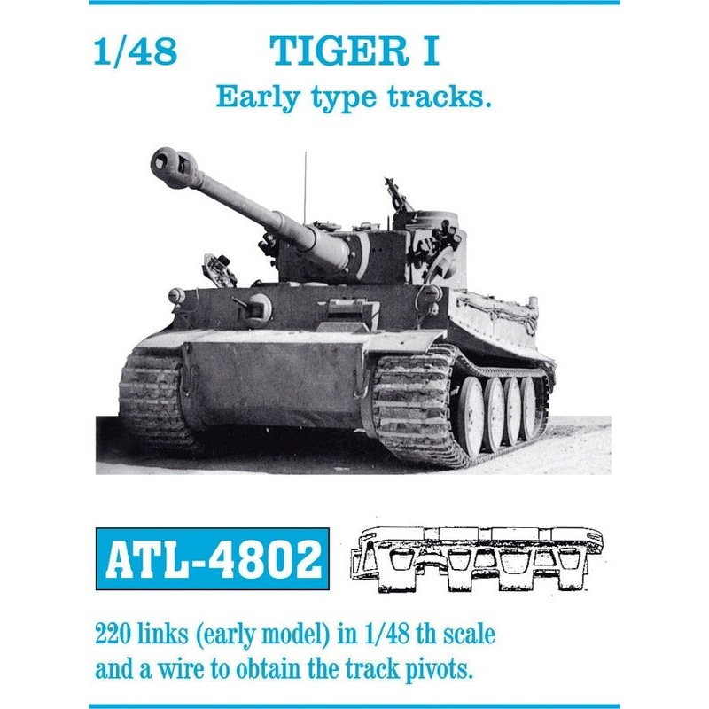 Friulmodel ATL-4802  1/48  TIGER I Early type tracks.