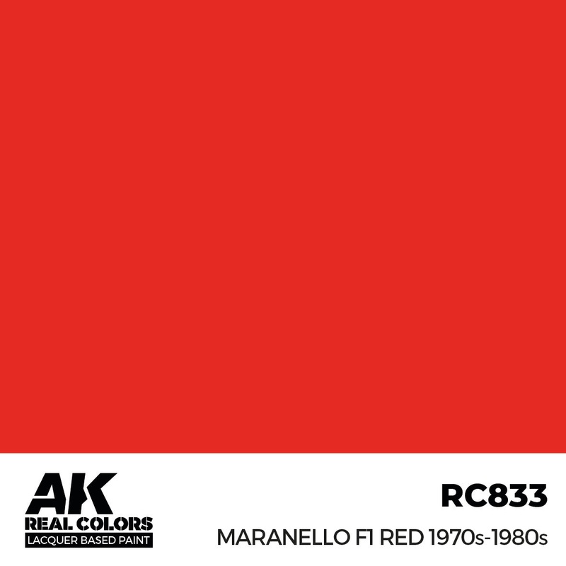 AK Interactive RC833 Real Colors Maranello F1 Red 1970s-1980s 17ml