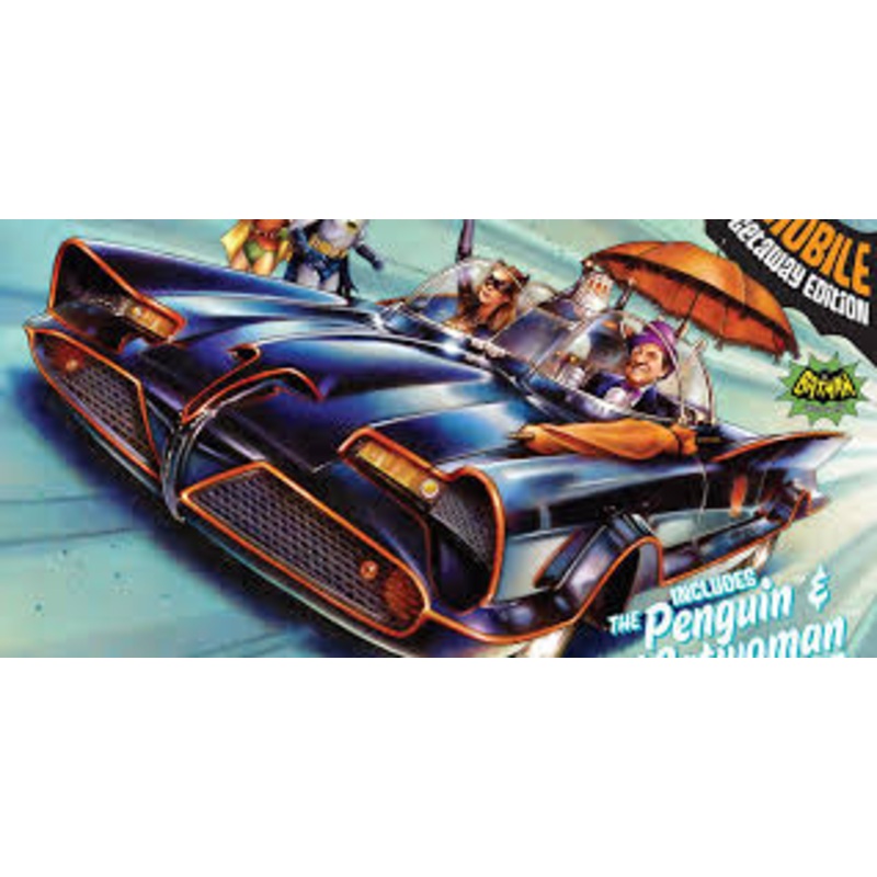 POLAR LIGHTS 998 1/25 1966 Batmobile w/Catwoman & Penguin figures