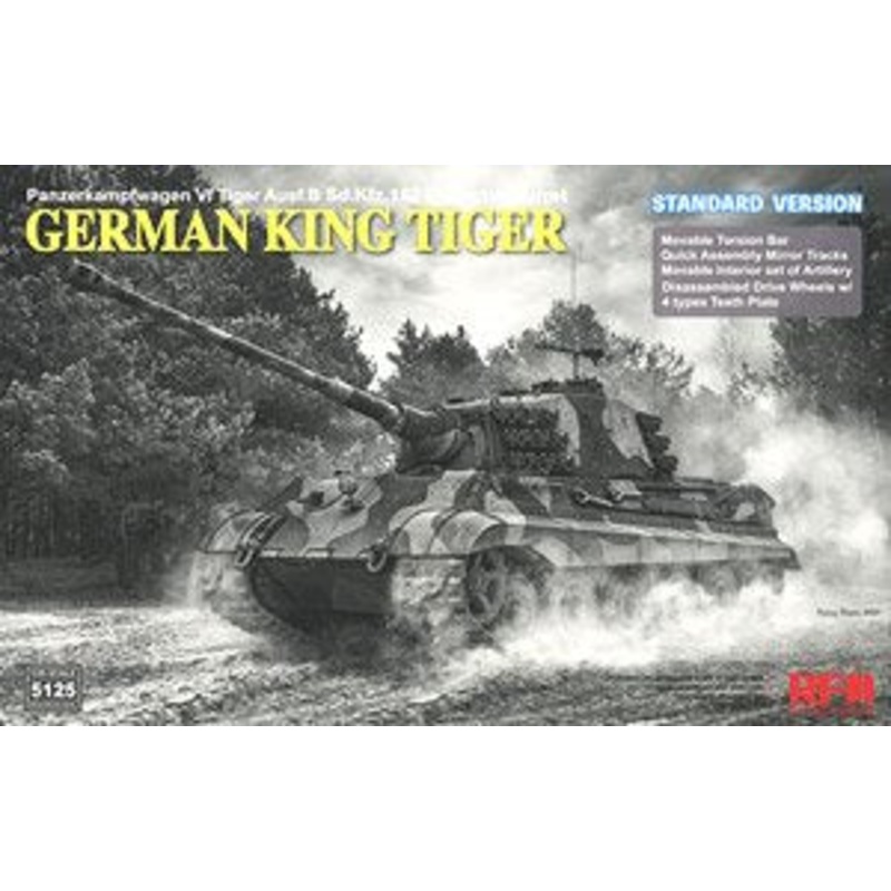 Rye Field Model 5125 1/35 Pz.Kpfw.VI Ausf.B King Tiger Henschel Turret Sd.Kfz. 182 [Standard Version]
