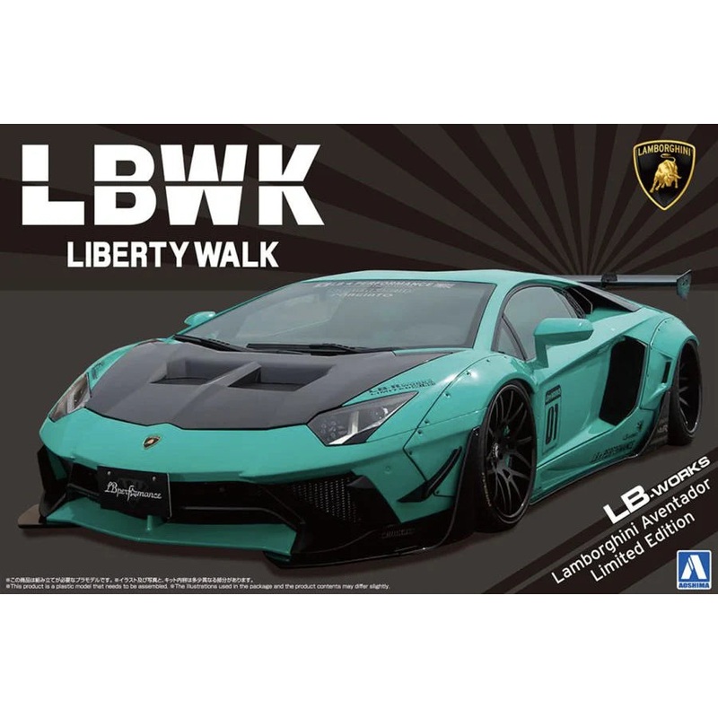 Aoshima 05995 1/24 LB-Works Lamborghini Aventador Limited Edition Ver.2