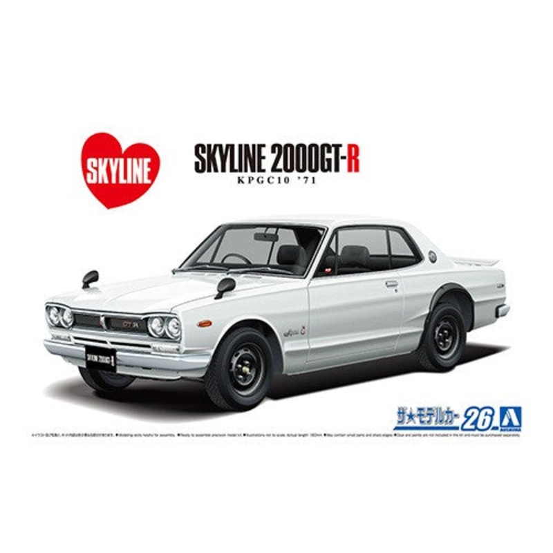 Aoshima 06106 1/24 Nissan KPGC10 Skyline HT2000GT-R '71