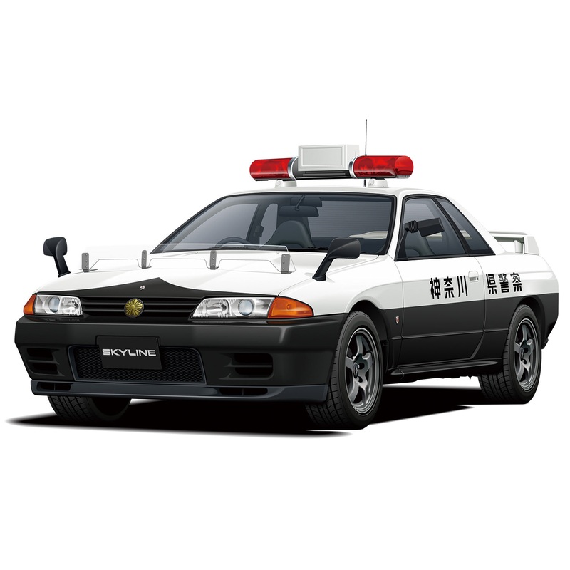 Aoshima 06284 1/24 Nissan BNR32 Skyline GT-R Patrol Car '91