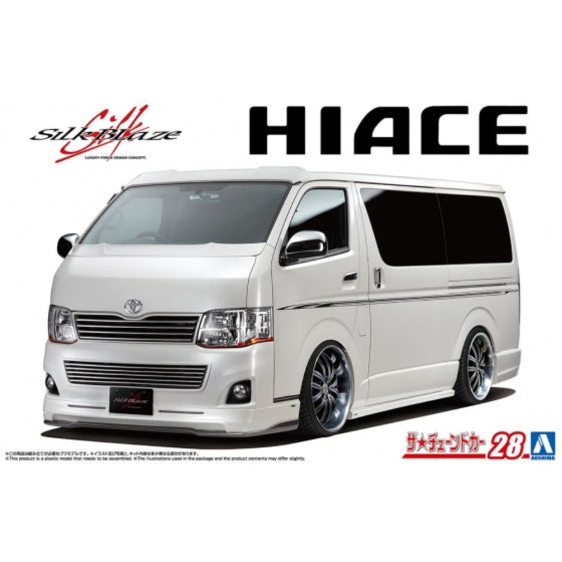 Aoshima 06878 1/24 Tuned Car #28 Toyota Silkblaze TRH200V Hiace Ver. III '10
