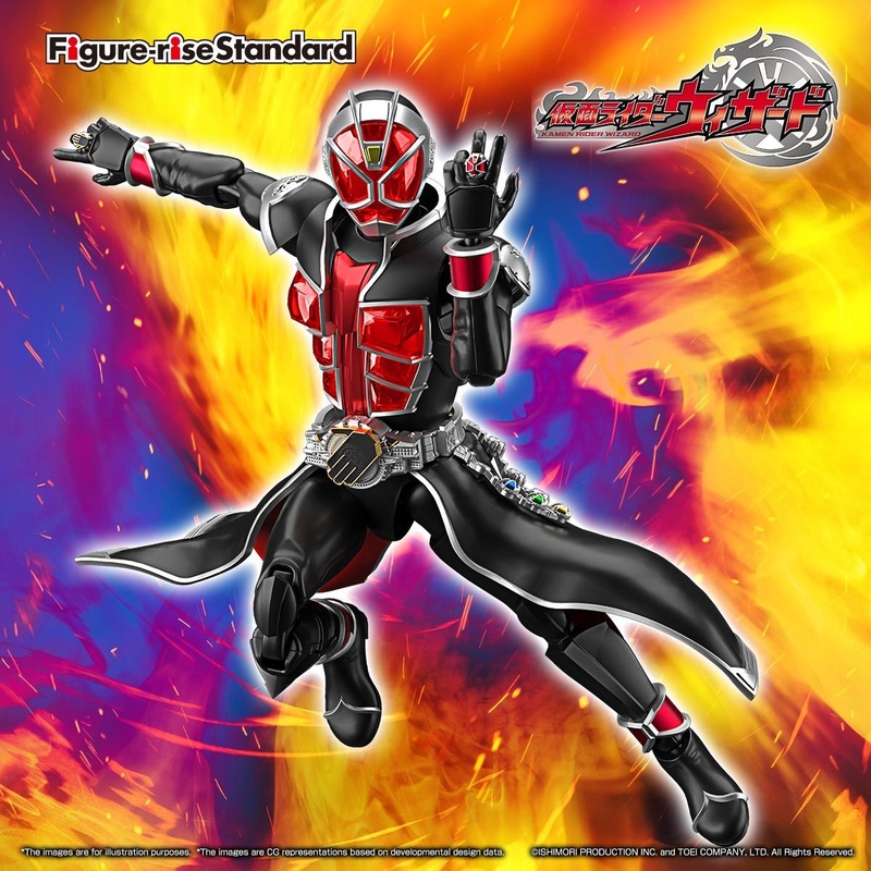 Bandai Figure-Rise Standard Masked Rider Wizard Flame Style Kamen Rider