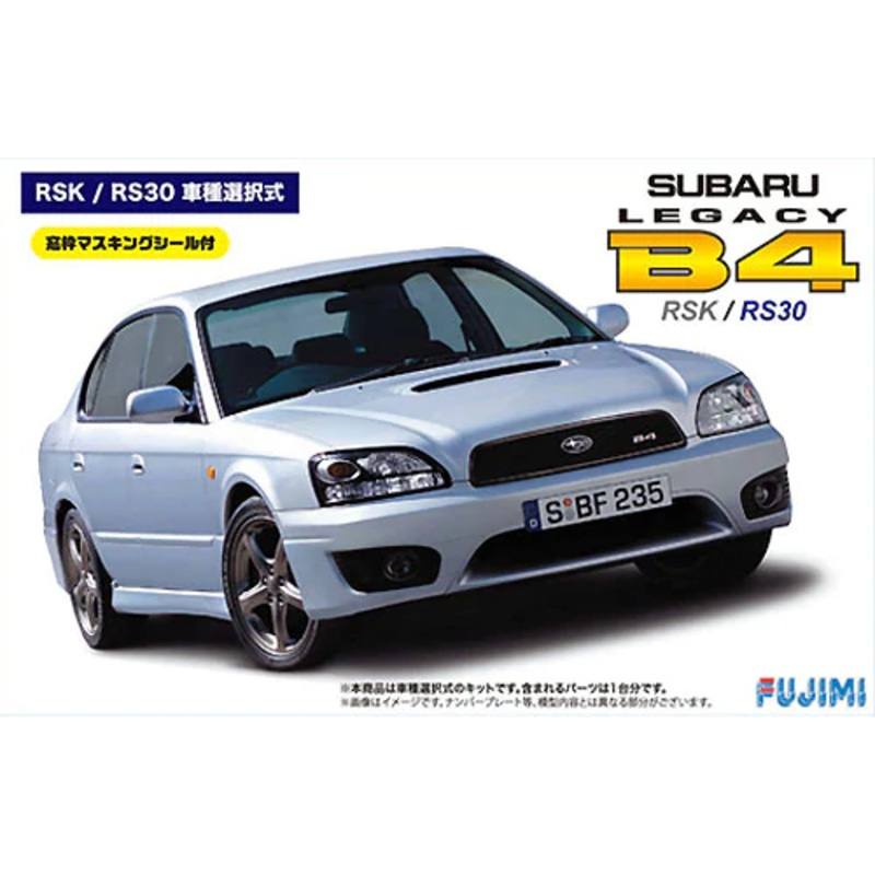 Fujimi 039329 1/24 Subaru Legacy B4 RSK / RS30 with Window Frame Masking Seal