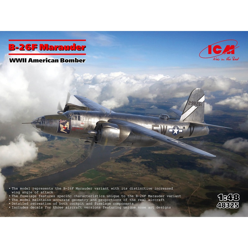 ICM 48325 1/48 B-26F Marauder WWII American Bomber
