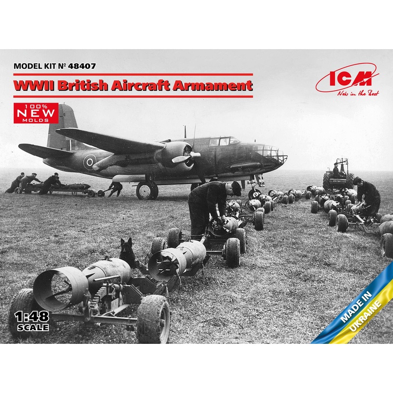 ICM 48407 1/48 WWII British Aircraft Armament (100% new molds), Equipment