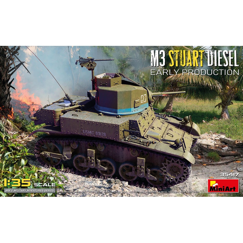 MiniArt 35417 1/35 M3 Stuart Diesel. Early Production