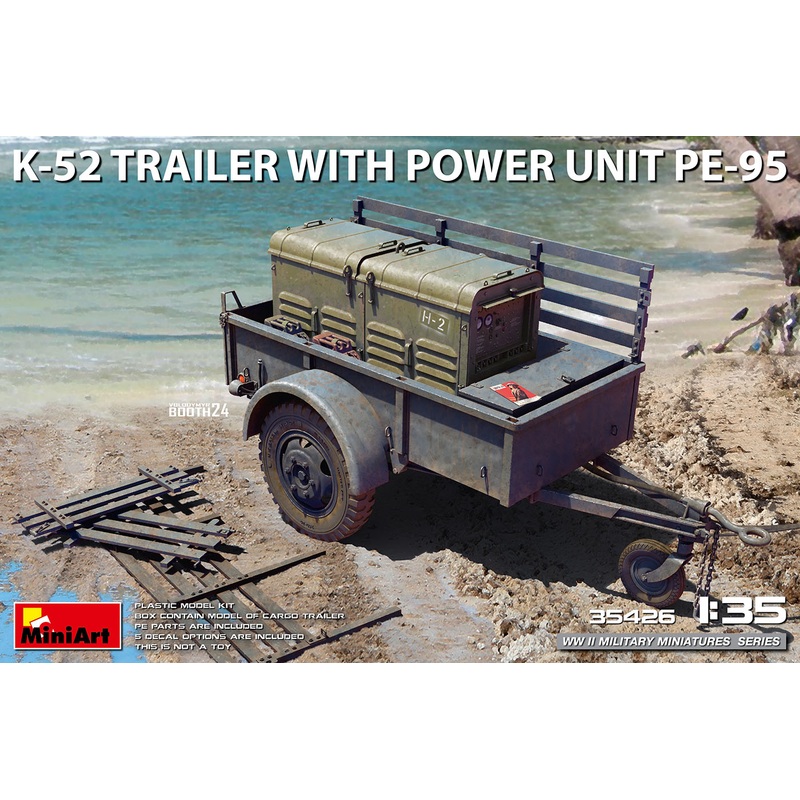 MiniArt 35426 1/35 K-52 Trailer w/Power Unit PE-95