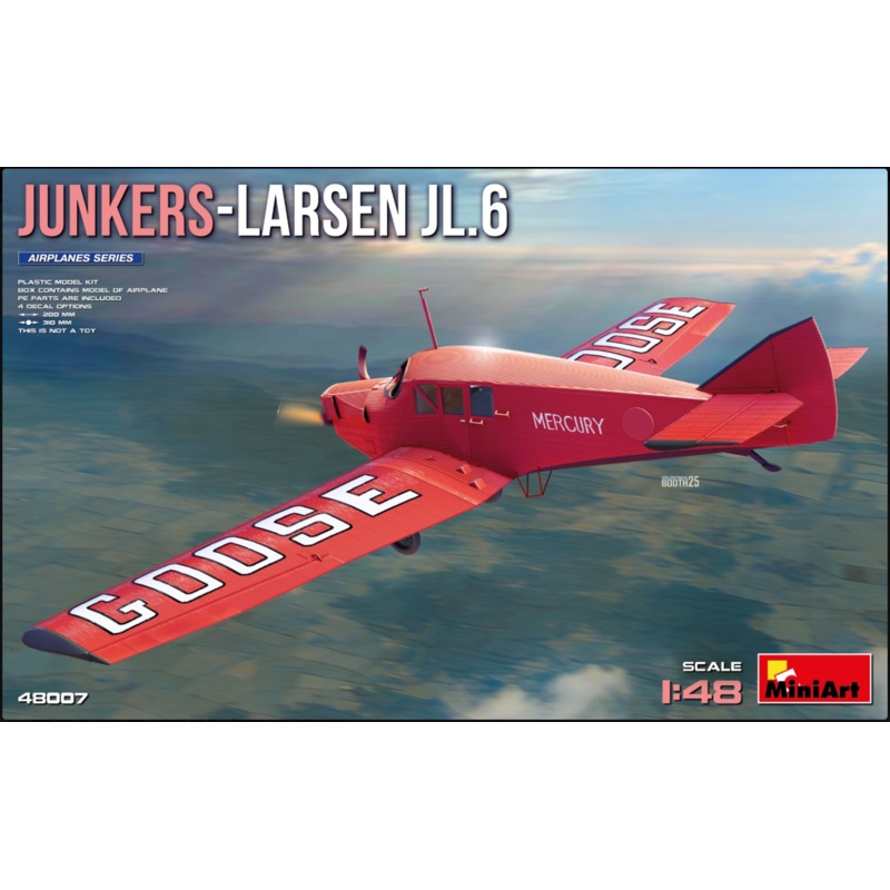 MiniArt  48007 1/48 Junkers-Larsen JL.6