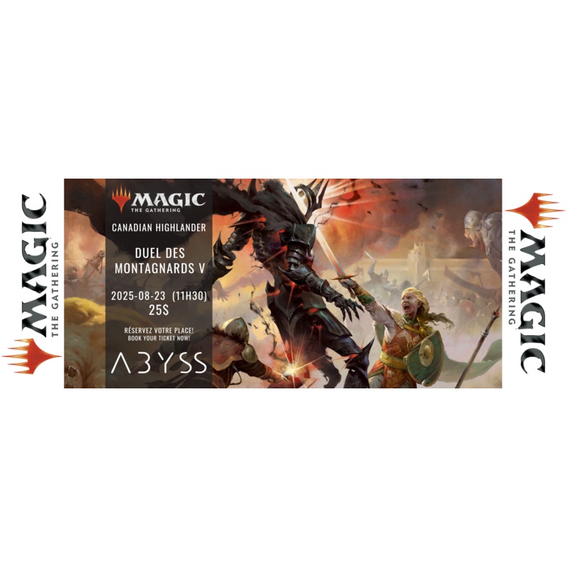 2025-08-23, MTG Canadian Highlander,  Duel des montagnards V