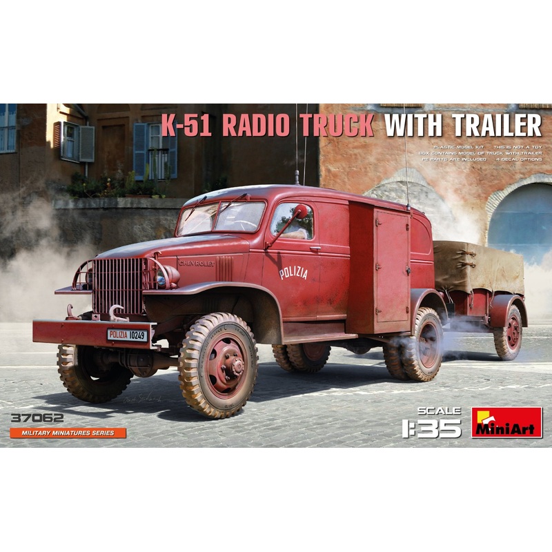 MiniArt 37062 1/35 K-51 Radio Truck with Trailer