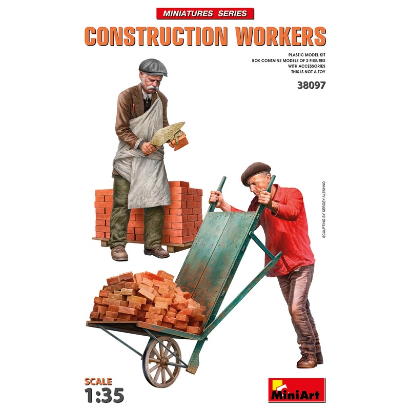 MiniArt 38097 1/35 Construction Workers with Accessories