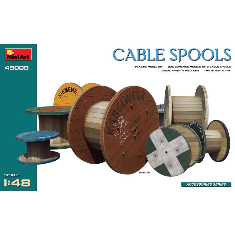 MiniArt 49008 1/48 Cable Spools