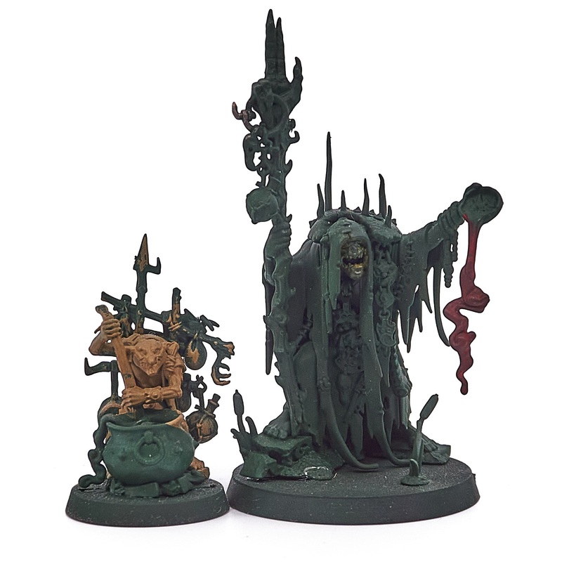 Orruk Warclans - Swampcalla Shaman with Pot-grot (12557) - Used